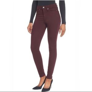 Good American burgundy jeans size 0